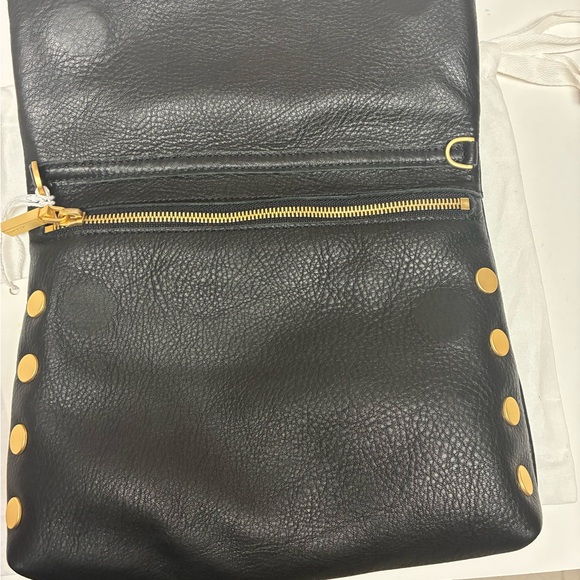 Hammitt VIP Medium Black/Brushed Gold Red Zip - Picture 6 of 14